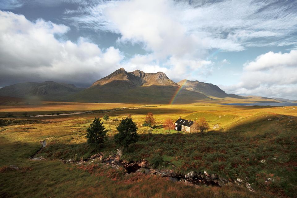 Rainbow and Bothie Shenavel in the Countryside