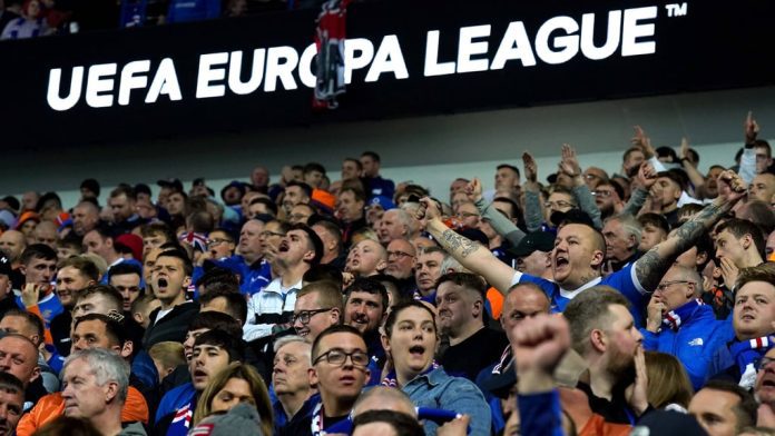 Clashes with RB Leipzig fans: Rangers supporters punished after Nazi salute

