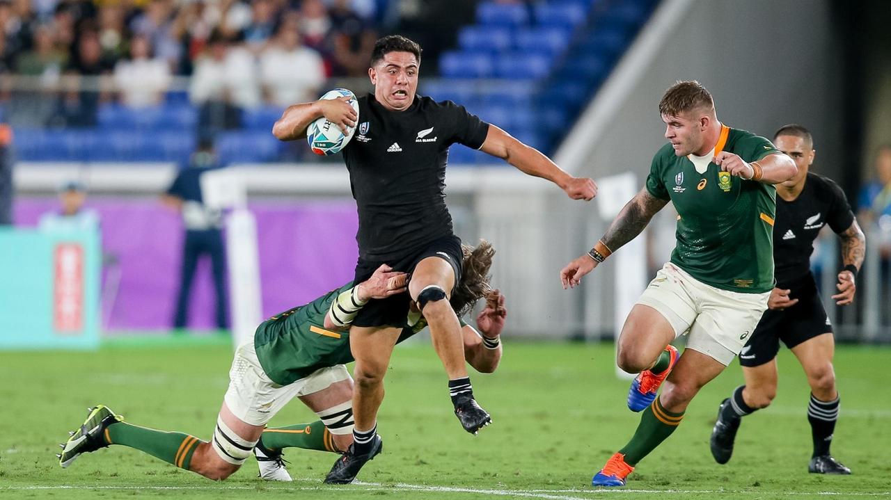 Anton Leinert-Brown of New Zealand during their World Cup match against South Africa.
